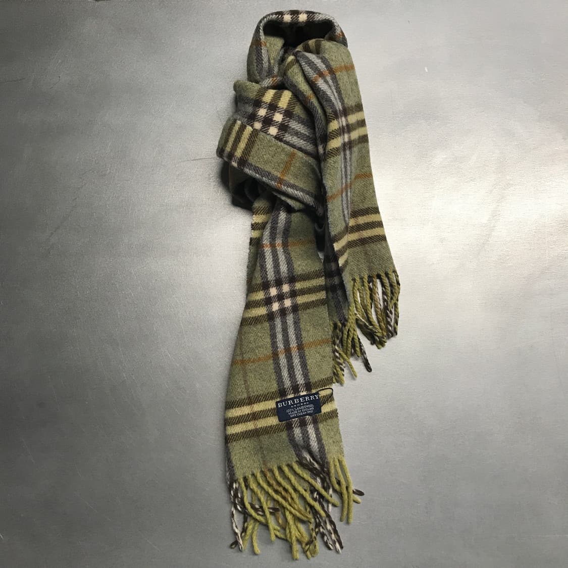 버버리 정품 램스울 머플러 그린 상품이미지1