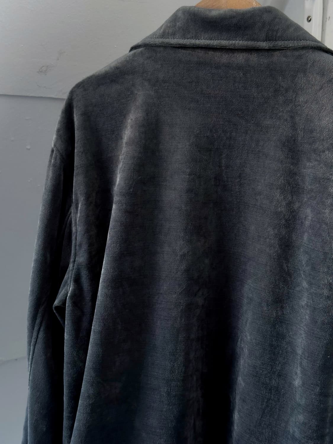 Velour fabric zip single jacket 상품이미지4