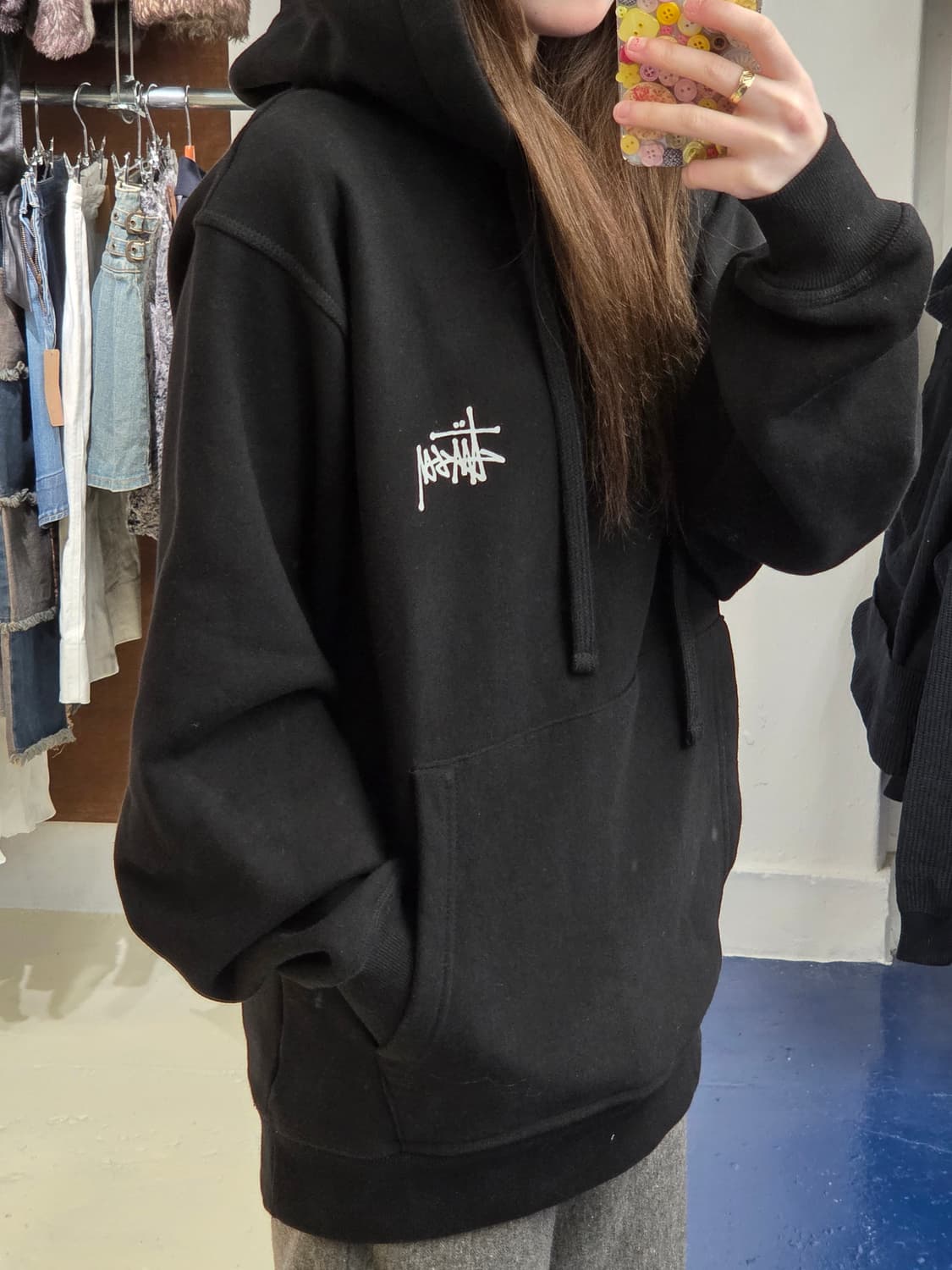 Stussy 스투시 스탁로고 후드티 상품이미지2