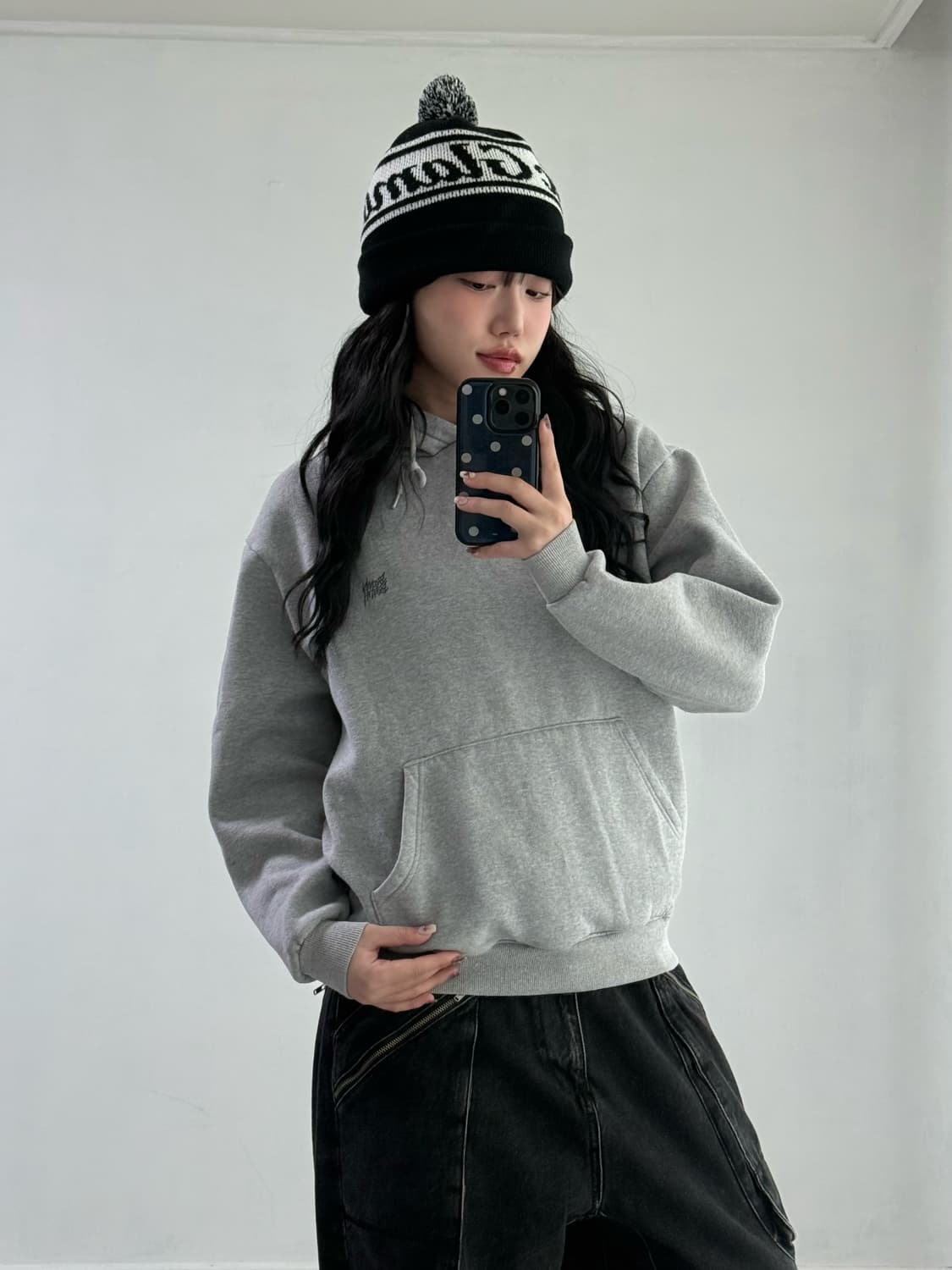 브라운브레스 그레이 후드티 상품이미지3