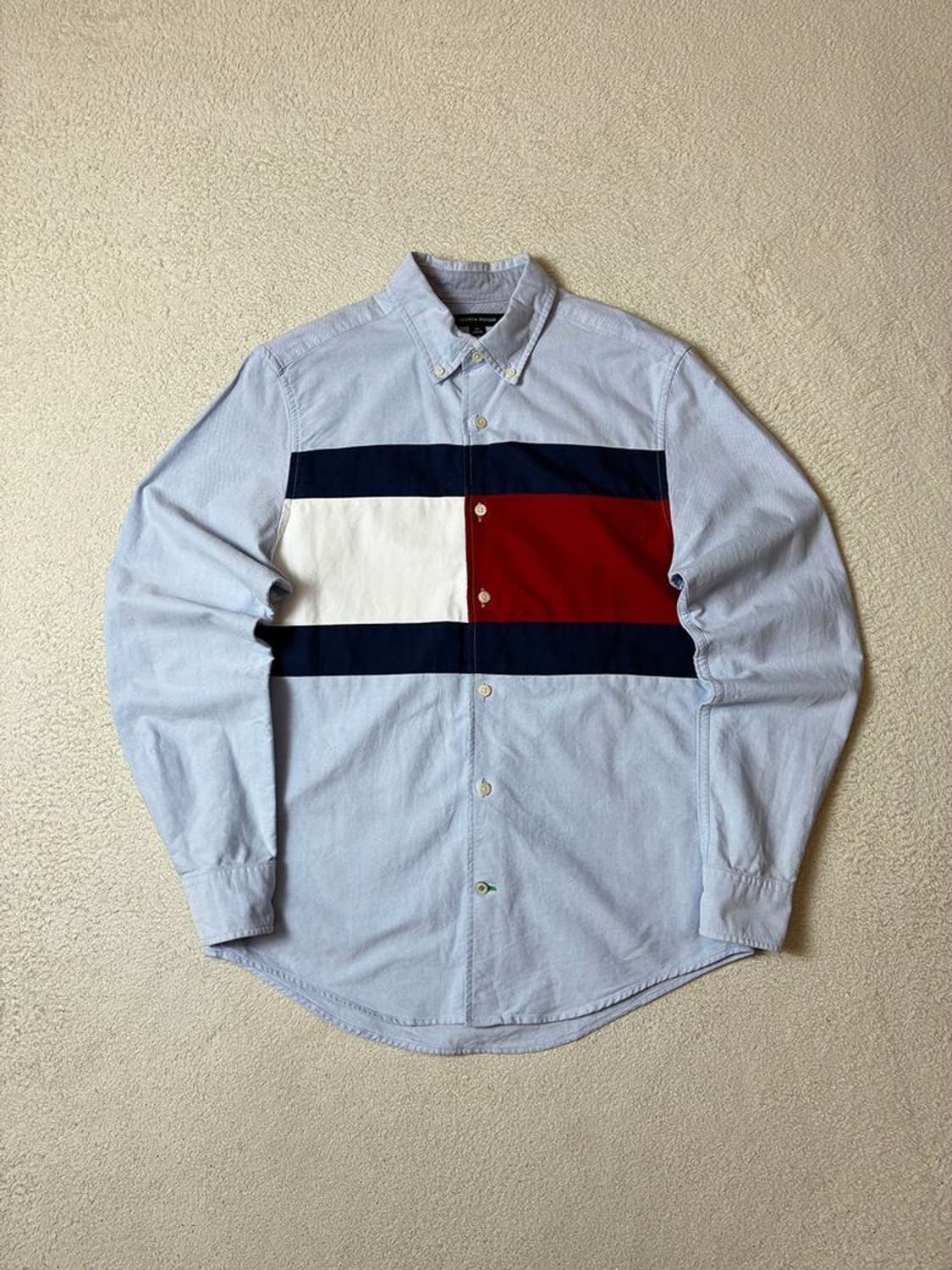 타미힐피거 아이코닉 플래그 로고 옥스퍼드 셔츠 PN7850 상품이미지1