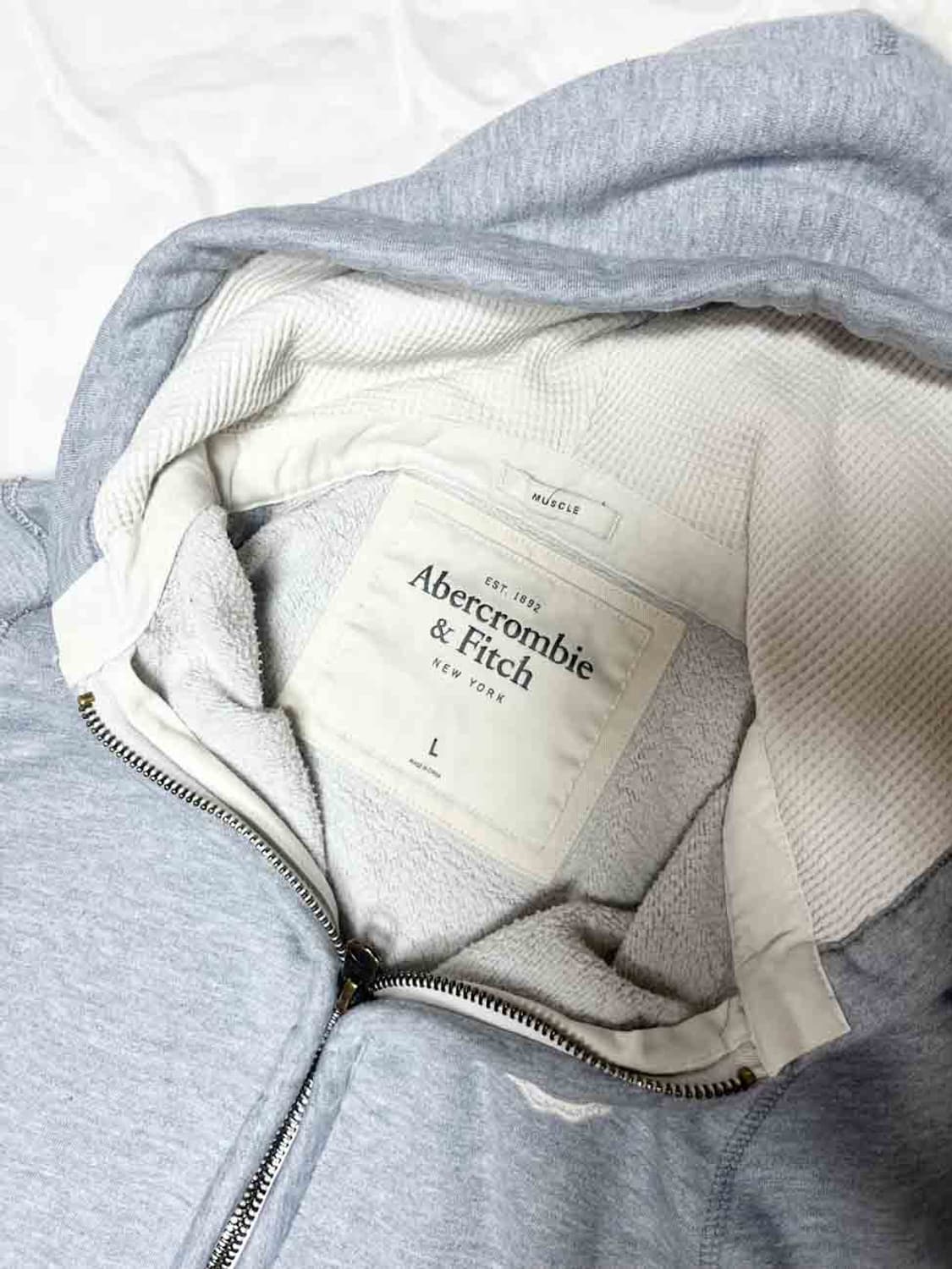 아베크롬비 앤 피치 그레이 후드집업 빈티지 올드스쿨 갸루 상품이미지2