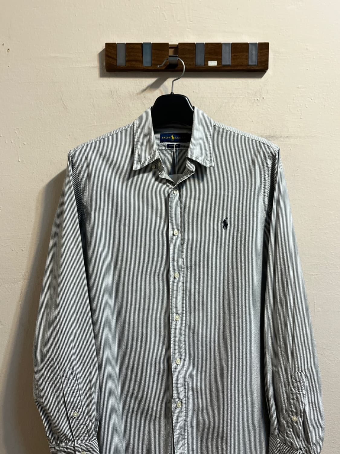 폴로 랄프 로렌 그레이 스트라이프 셔츠 상품이미지2