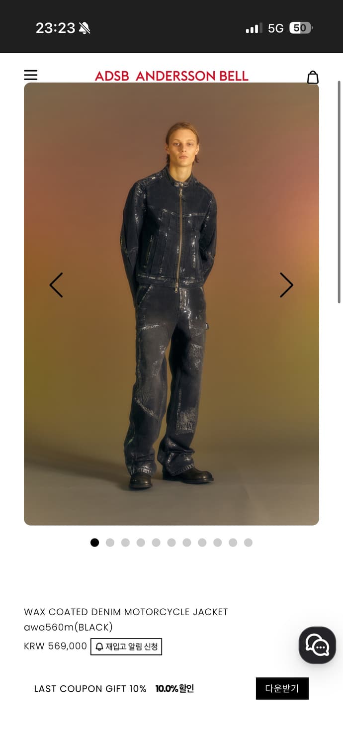 wax coated denim motorcycle jacket 상품이미지7