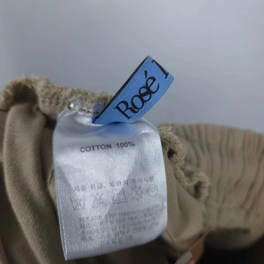 프리(24-28) 베이지 카고 7부 반바지 상품이미지5