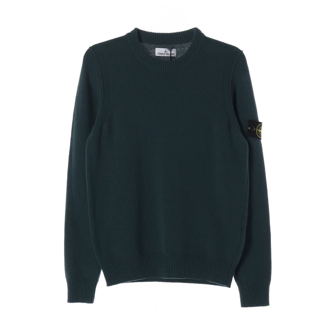 (새상품) 스톤아일랜드 와펜 패치 니트 울 블렌드 스웨터 그린 상품이미지1