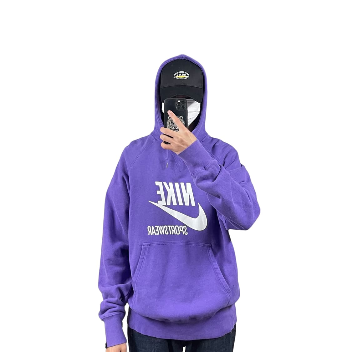 L 나이키 보라색 후드티  상품이미지1