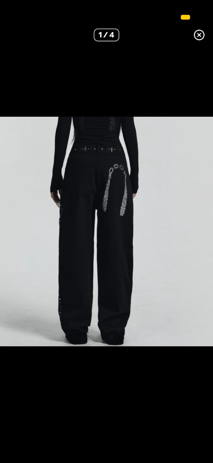 오도어 크리스 스터드 팬츠 상품이미지2