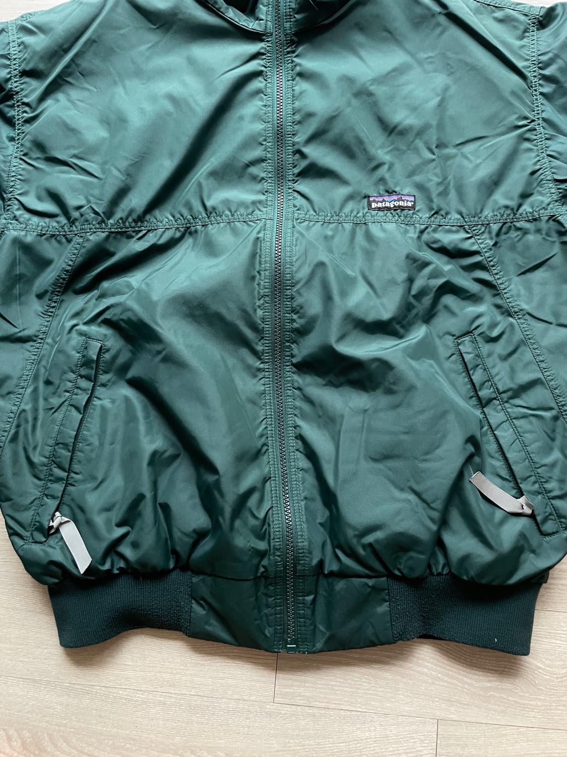 90s 파타고니아 쉘드 신칠라 봄버 자켓 눈없산 그린 rare 상품이미지10