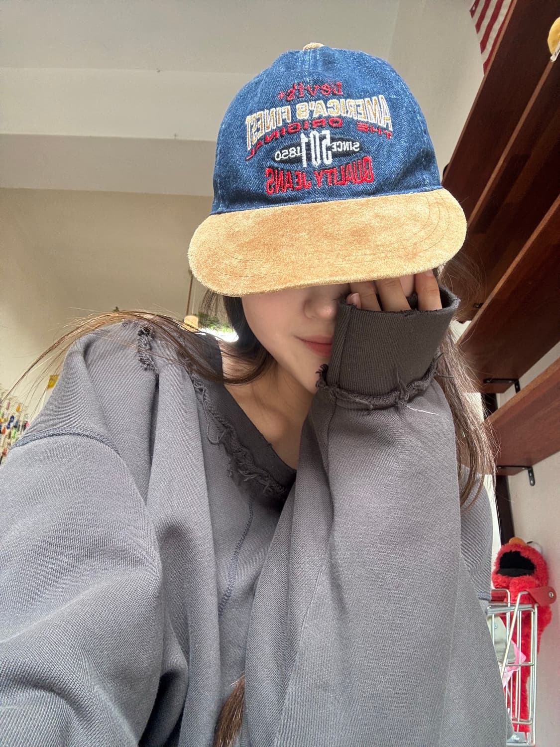 90‘s 리바이스 데님 캡 상품이미지2