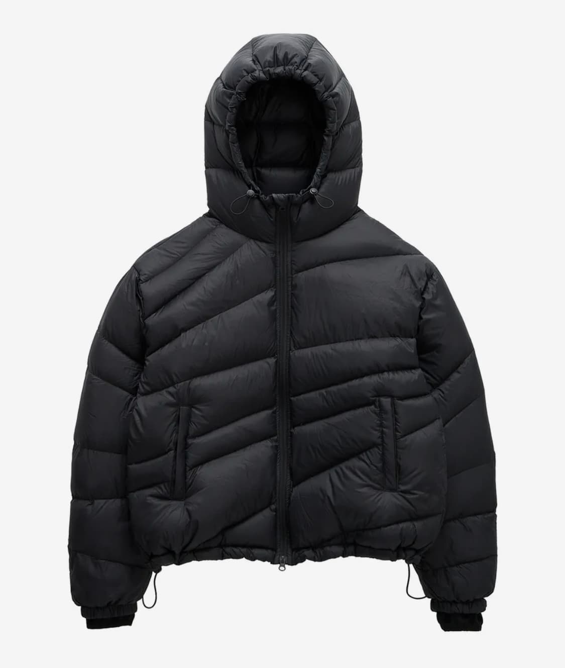 [2] 밈더워드로브 X 코인서울 다이애그널 라이닝 다운점퍼 패딩 상품이미지1