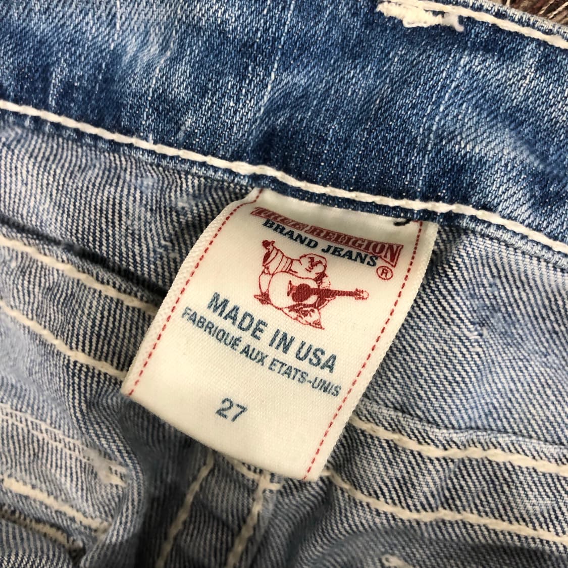 트루릴리전 스트레이트 워싱 데님 팬츠 상품이미지8