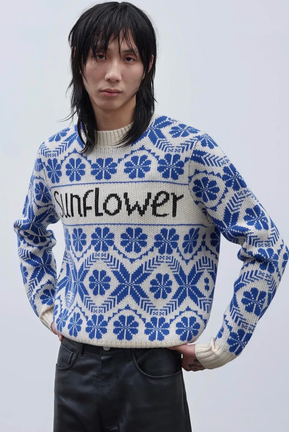 선플라워 페어아일 니트 L 상품이미지6