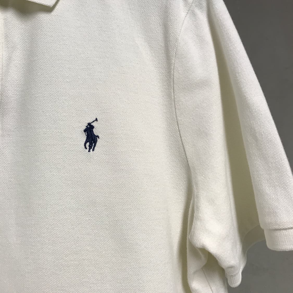 폴로 랄프로렌 PK 반팔 카라티 아이보리 M 상품이미지4