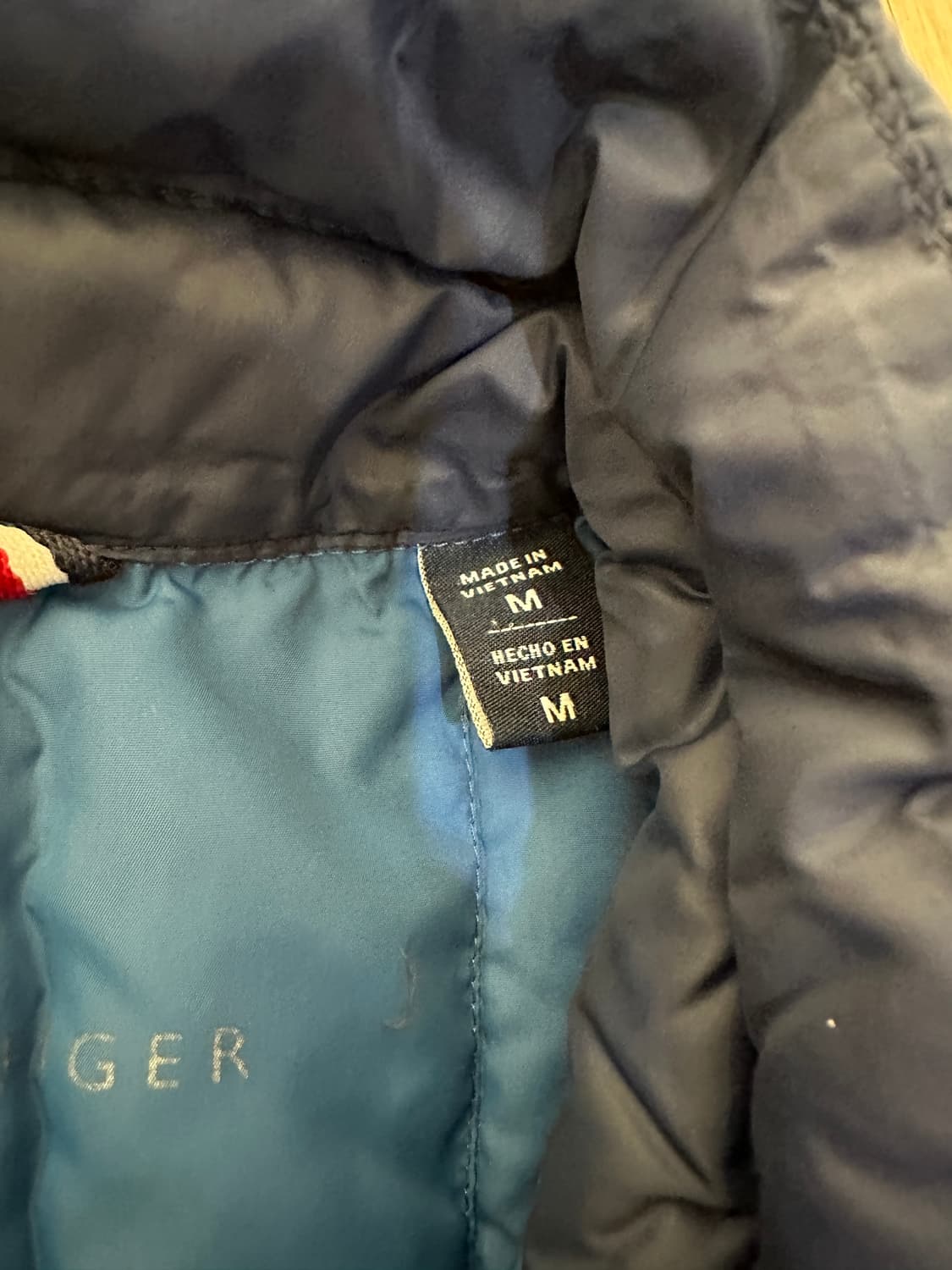 타미힐피거 남성 팩커블 오리털 경량패딩 M(100) 상품이미지2