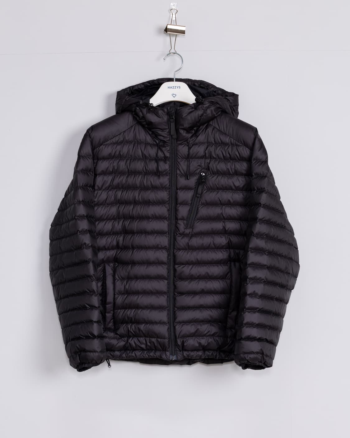 25년 His 헤지스 남성 블랙 구스다운 경량 패딩 M 새제품 상품이미지2