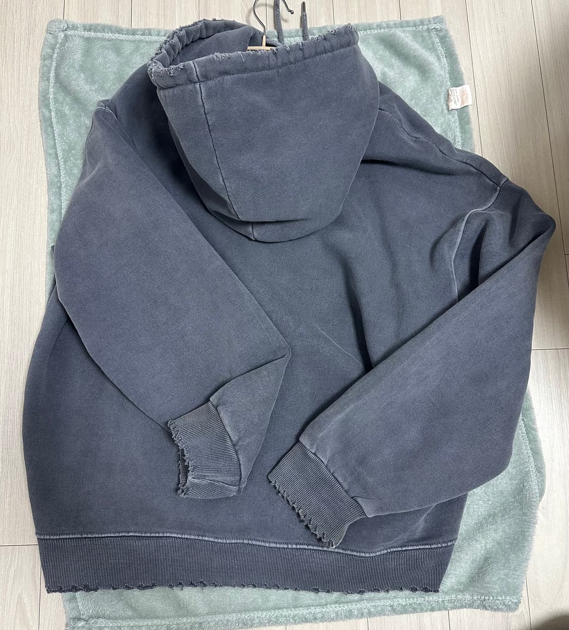 라우코하우스 빈티지 다잉 후드 집업 상품이미지4