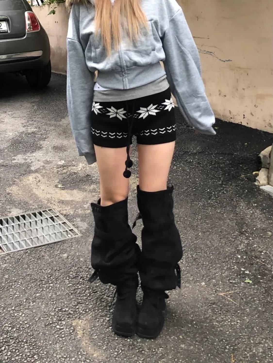 Snowflake knit shorts 상품이미지2