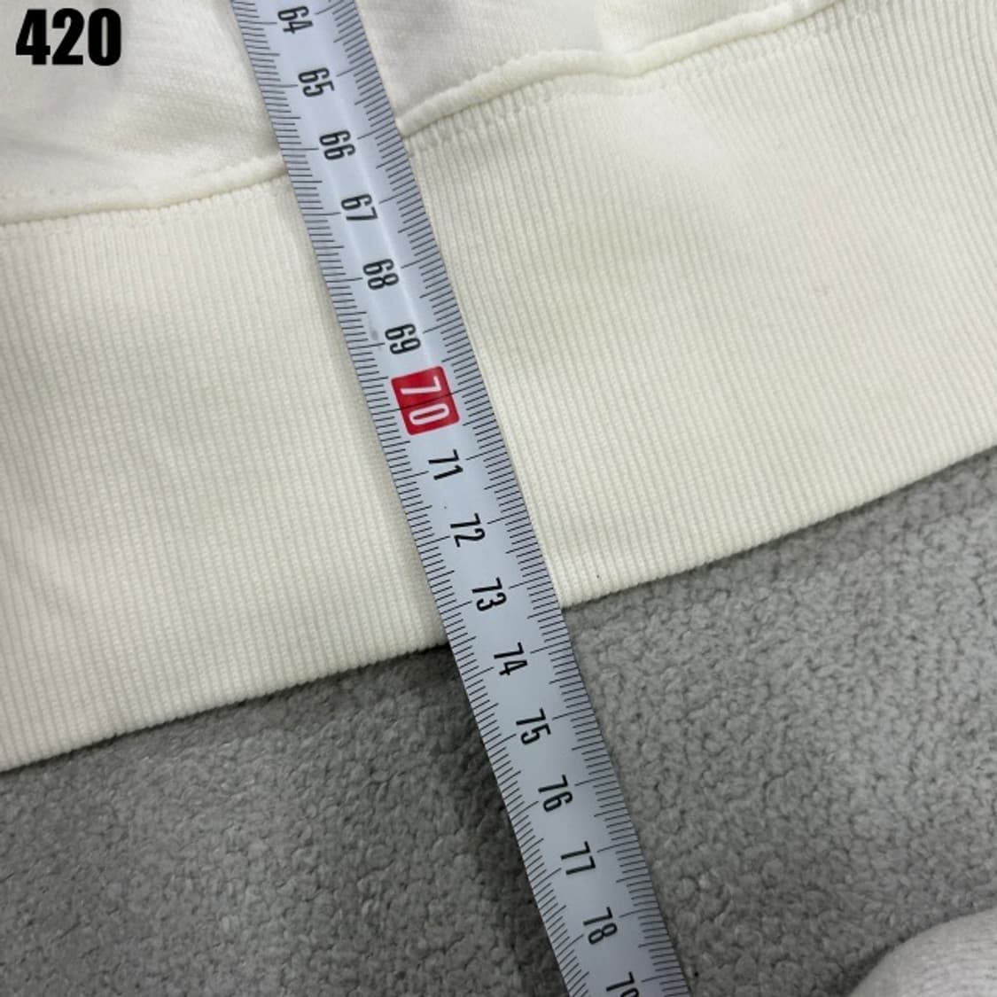 메종키츠네 맨투맨 아이보리  상품이미지5