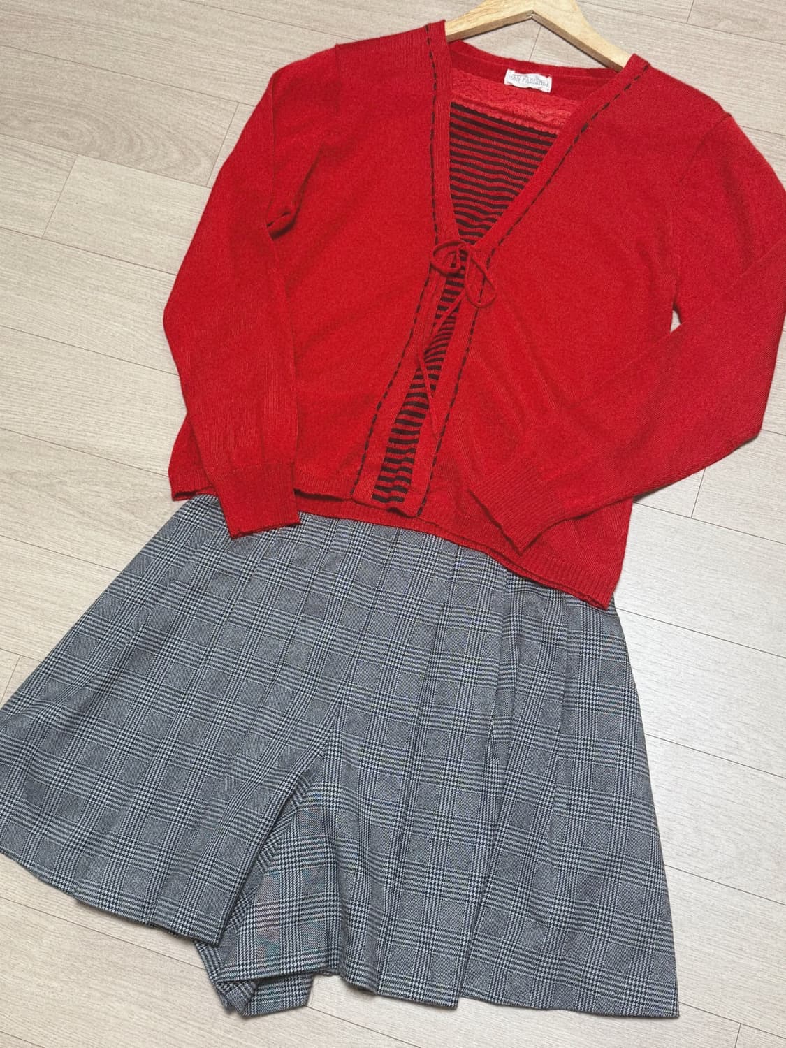 귀여운 체크 반바지 상품이미지1