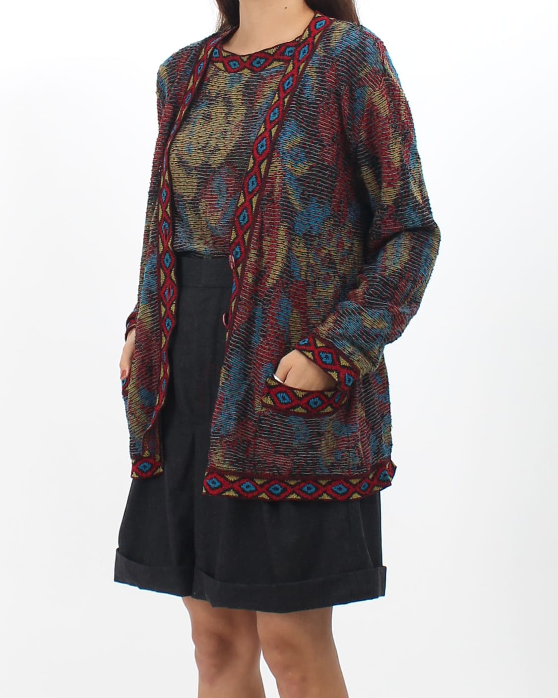 미쏘니 Missoni 빈티지 울 패턴 멀티컬러 니트 가디건 상품이미지10