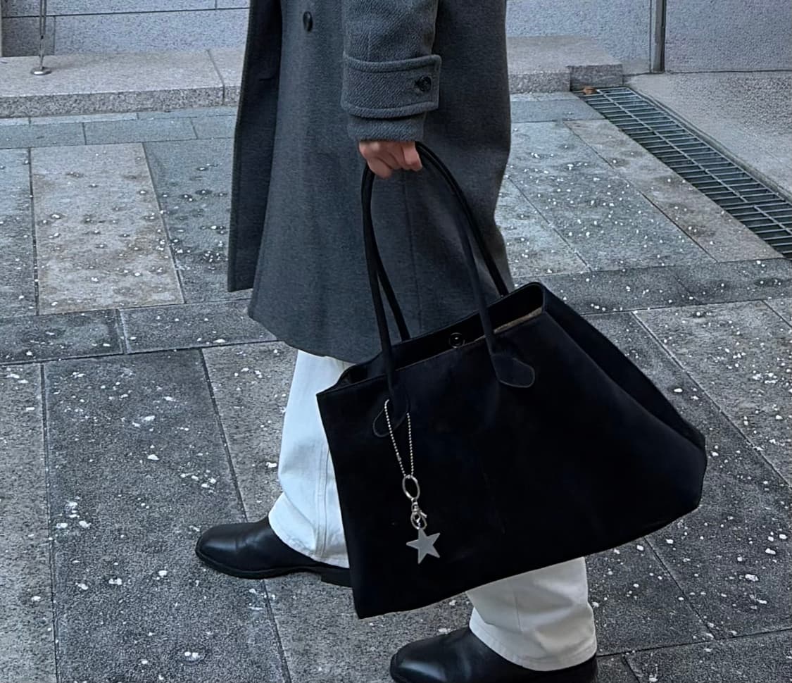 엔피스튜디오 공용 스웨이드 백 가방 도트백 숄더백 NP STUDIO 상품이미지3