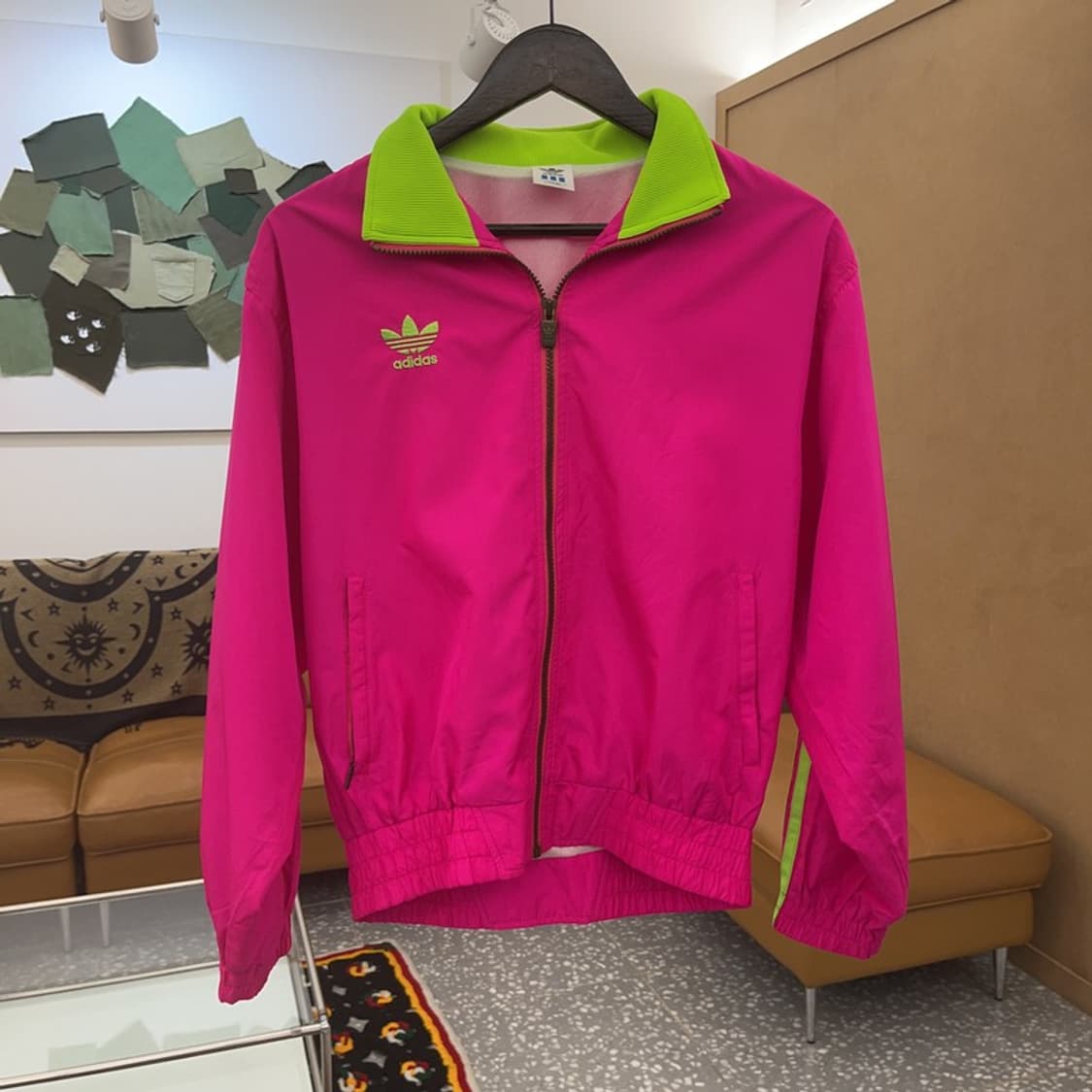 아디다스 희귀 핑크그린 윈드브레이커 바람막이 95 C07335 상품이미지3