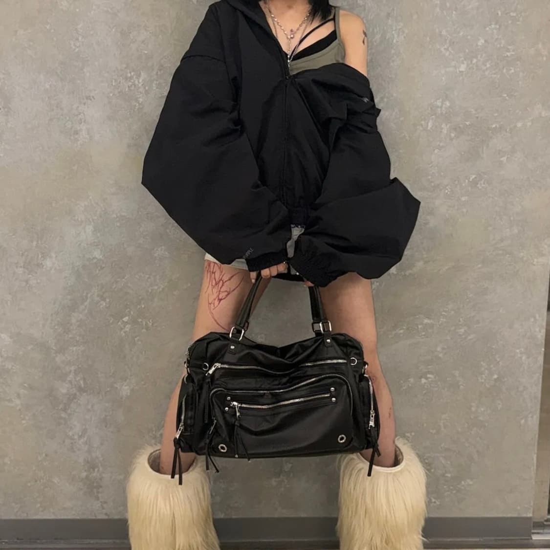 블랙퍼플 브레드백 black 숄더백 상품이미지3