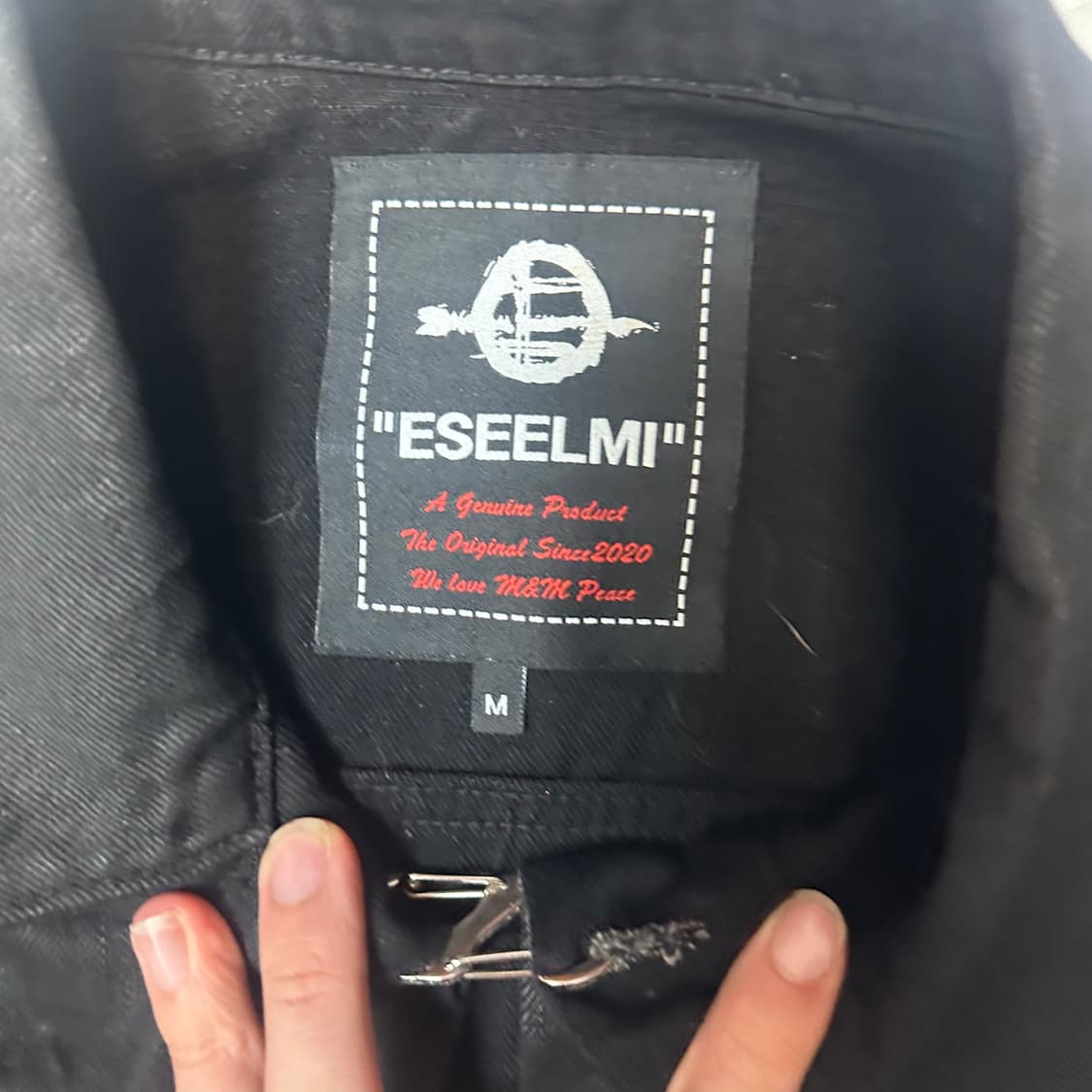 에씰미 블랙왁스자켓 M 상품이미지3