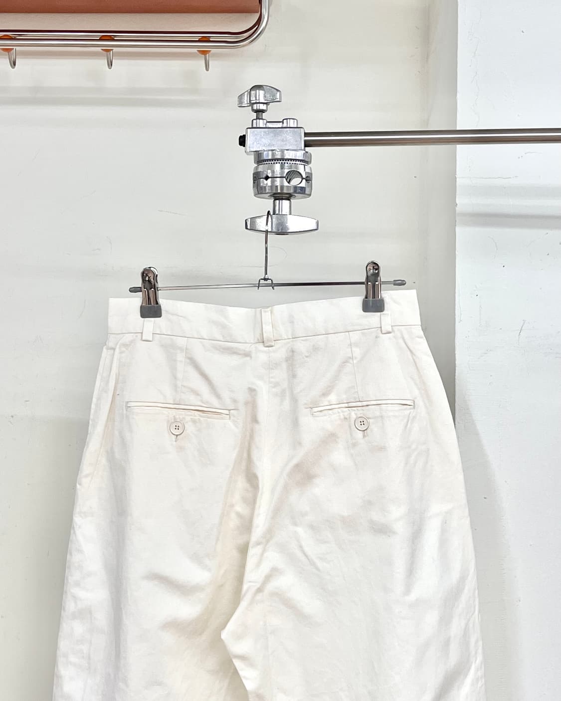 막스마라 화이트 와이드 코튼 팬츠 상품이미지5