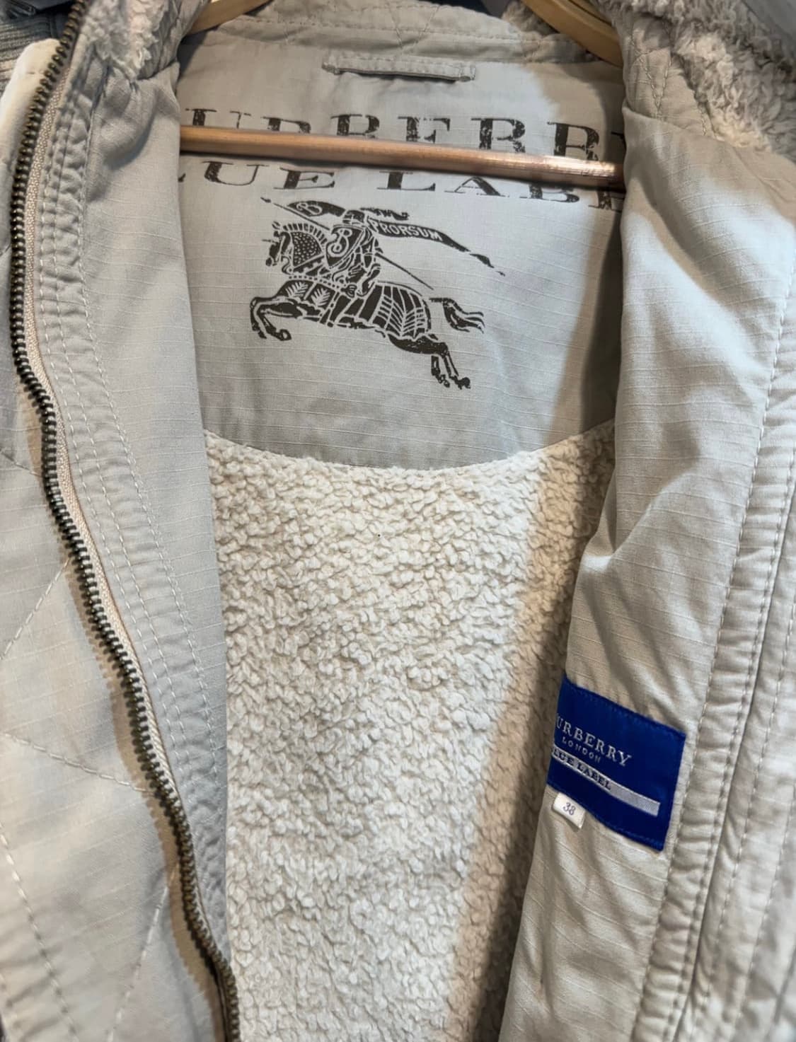 버버리 블루라벨 여성 후드 조끼 S 상품이미지4