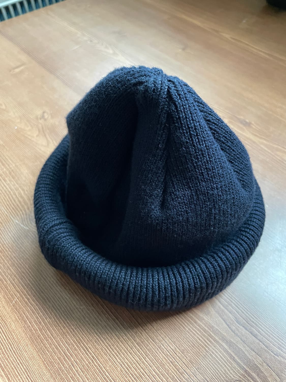 os RACAL ROLL KNIT 비니 네이비 상품이미지1