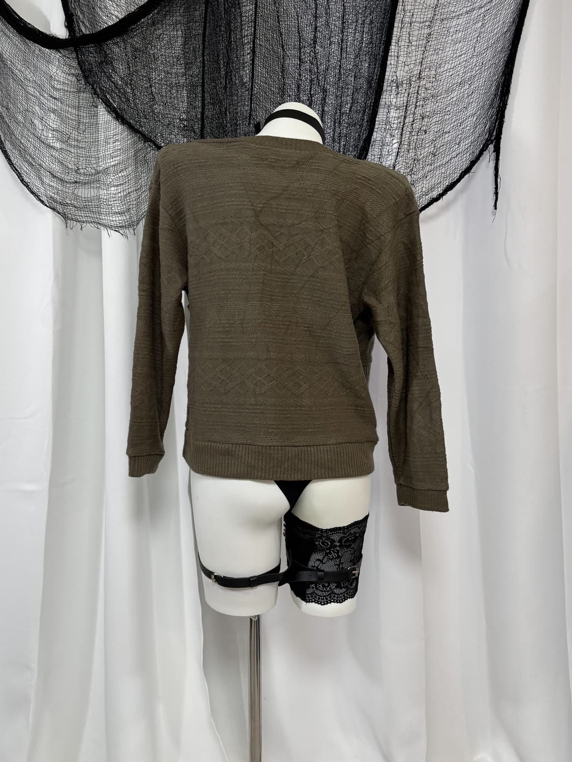 khaki knit 상품이미지3
