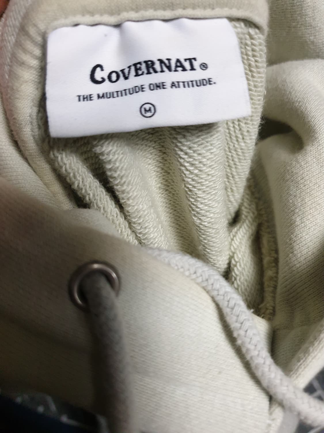 커버낫 오버핏 어센틱 혜비 코튼 후드티 (M) 상품이미지5