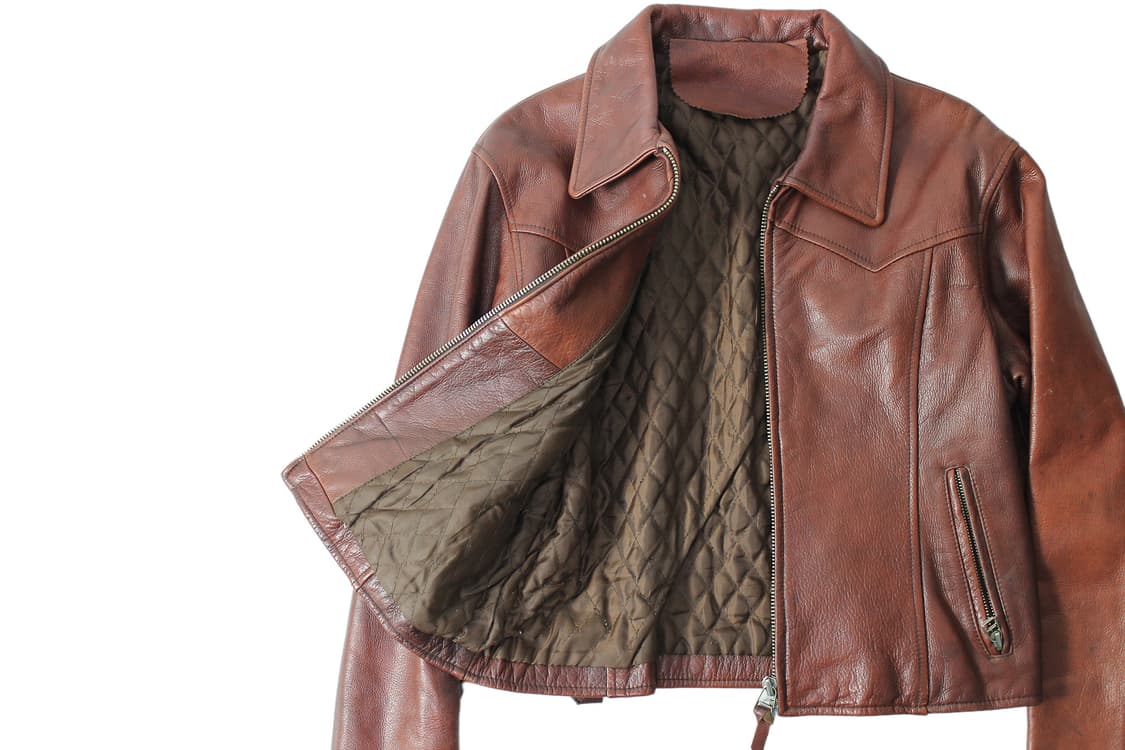 1990s JAPAN 스티어하이드 빌리 크롭 웨스턴 레더 자켓 상품이미지3