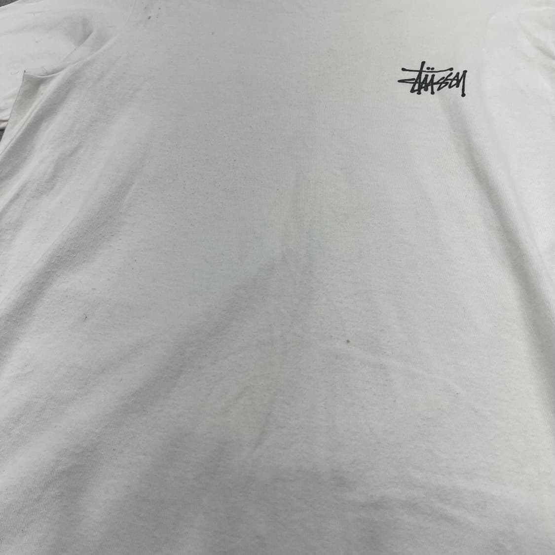 M 스투시 화이트 반팔 티셔츠 상품이미지4