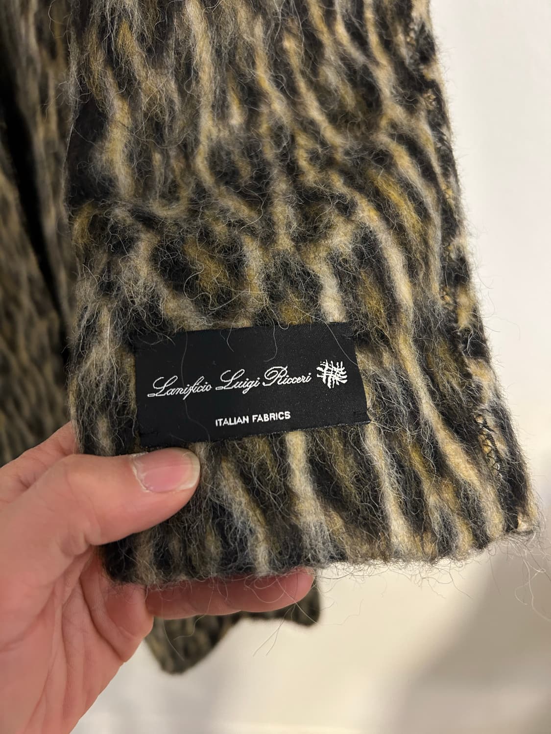 앤클라인 빈티지 모헤어 블렌드 레오파드 롱코트 상품이미지4