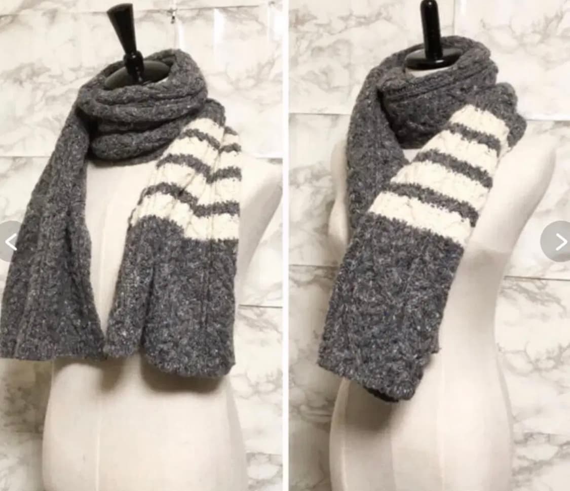 톰브라운 정품 케이블 니트 머플러 상품이미지5