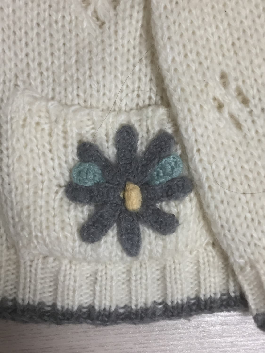 Banians 꽃 빈티지 니트 가디건 상품이미지3