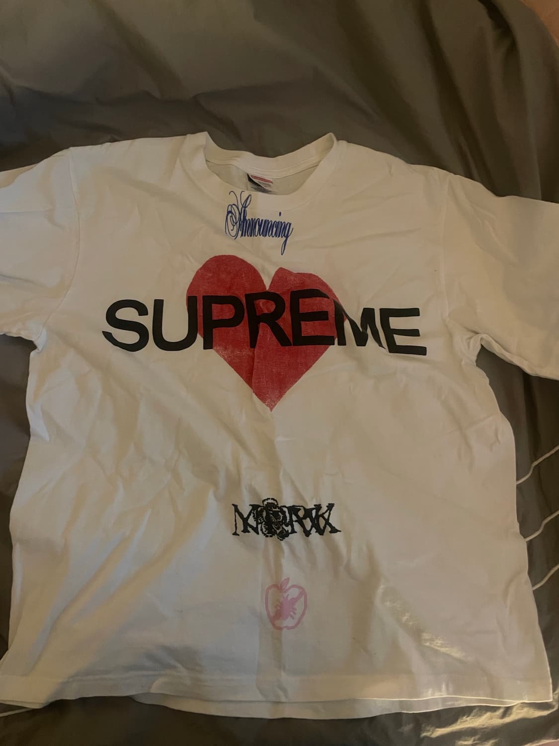 슈프림 어나운싱 티셔츠 화이트 - 25ss 상품이미지2