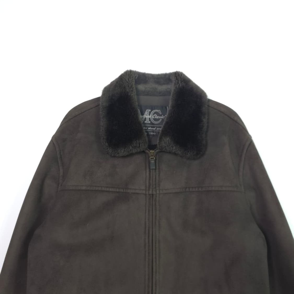 MC Classic 빈티지 브라운 양털카라 샤무드 무스탕 M 상품이미지3