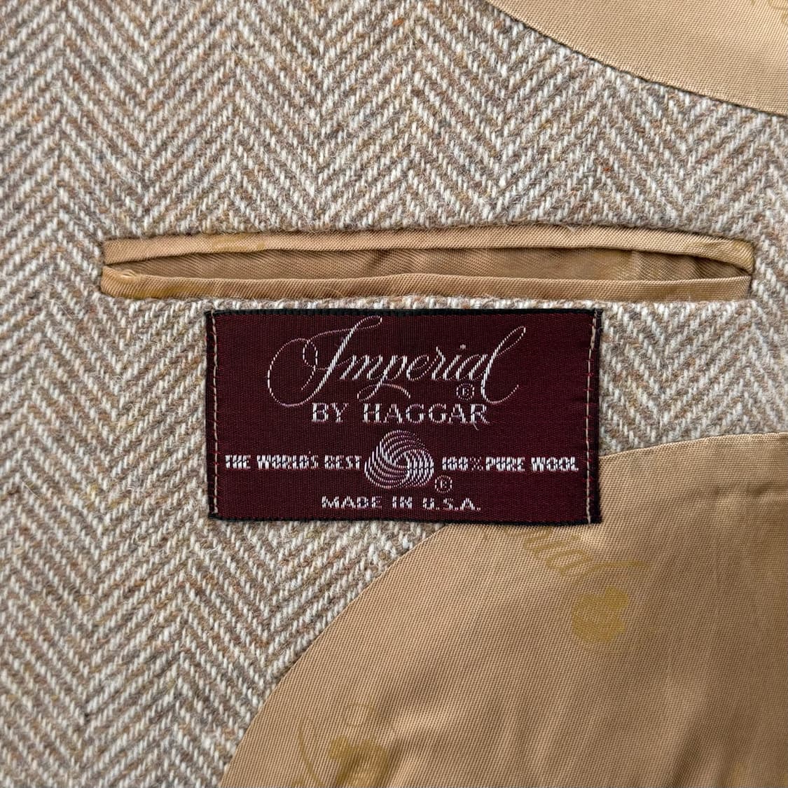 Imperial by Haggar 미국 본토 헤링본 트위드 자켓 상품이미지9