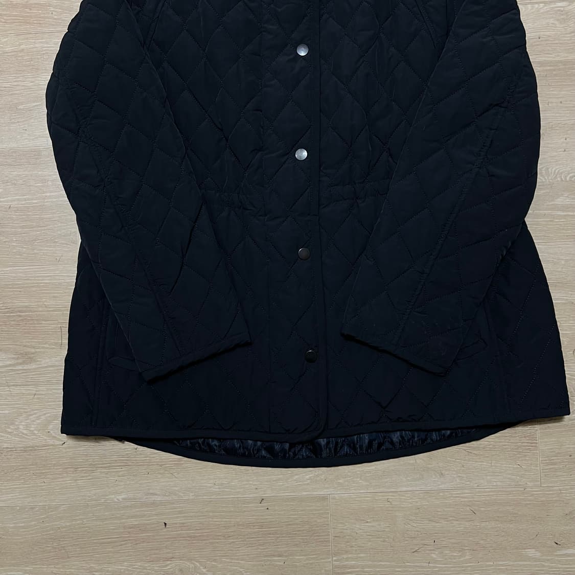 한섬 SJSJ 여성 하이넥 퀼팅자켓 점퍼 [네이비] 82-94-160 상품이미지3