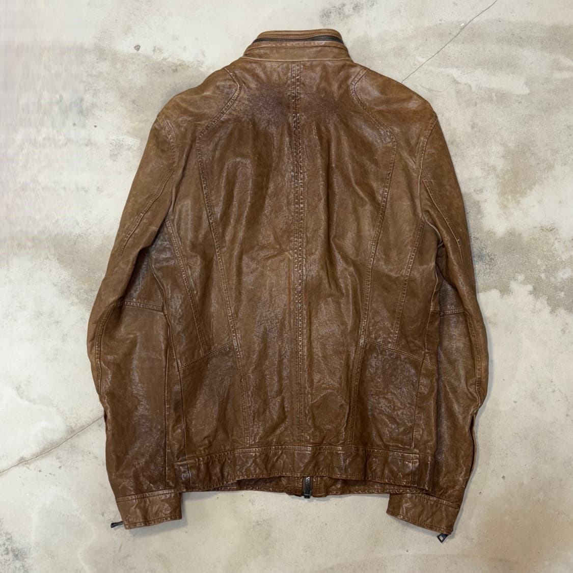 [M] SYSTEM Lambskin Leather Jacket 상품이미지4
