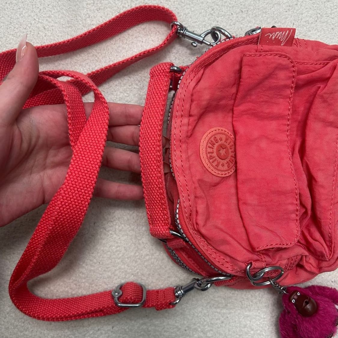 키플링 미니 크로스백 레드 상품이미지3
