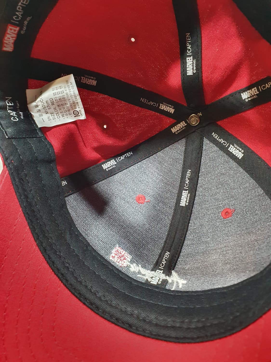 마블 어벤져스 빨간색 볼캡 모자 상품이미지7