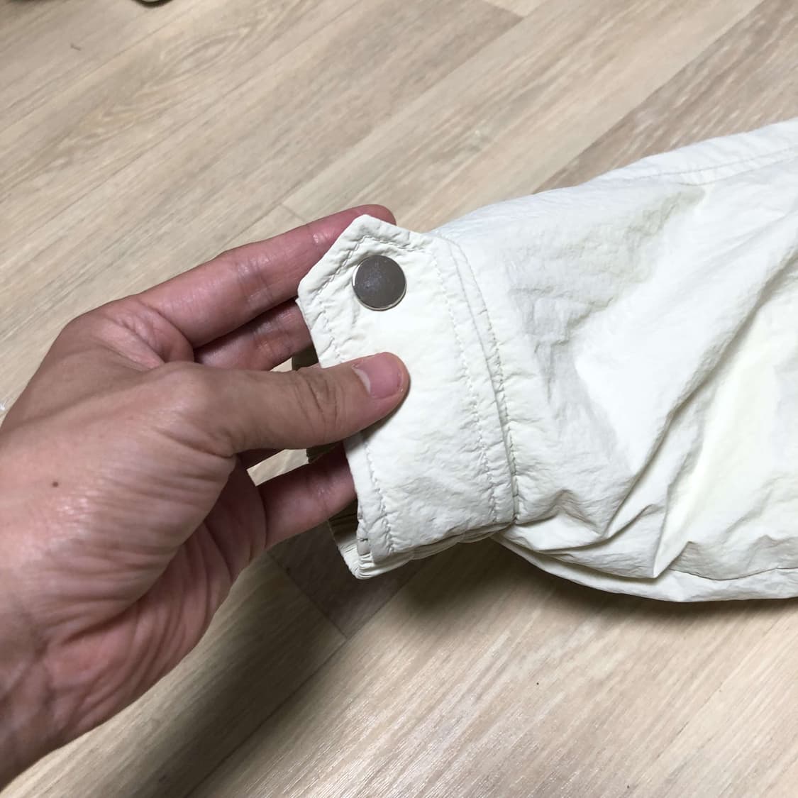 (M) 인사일런스 INSILENCE 미니멀 패디드 블루종 크림 점퍼 자켓 상품이미지6