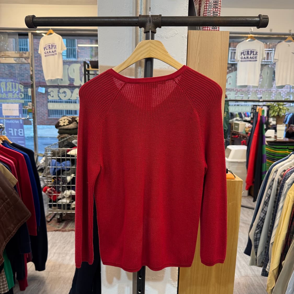 폴로 랄프로렌 와플 롱슬리브 니트집업 B64 상품이미지5