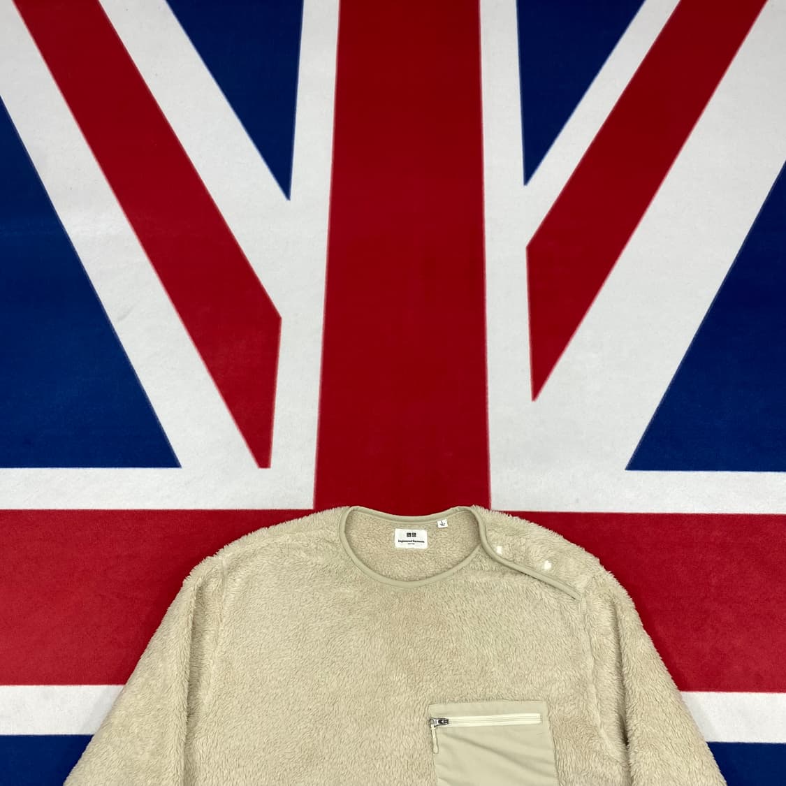 유니클로 x 엔지니어가먼츠 후리스맨투맨 L 상품이미지2