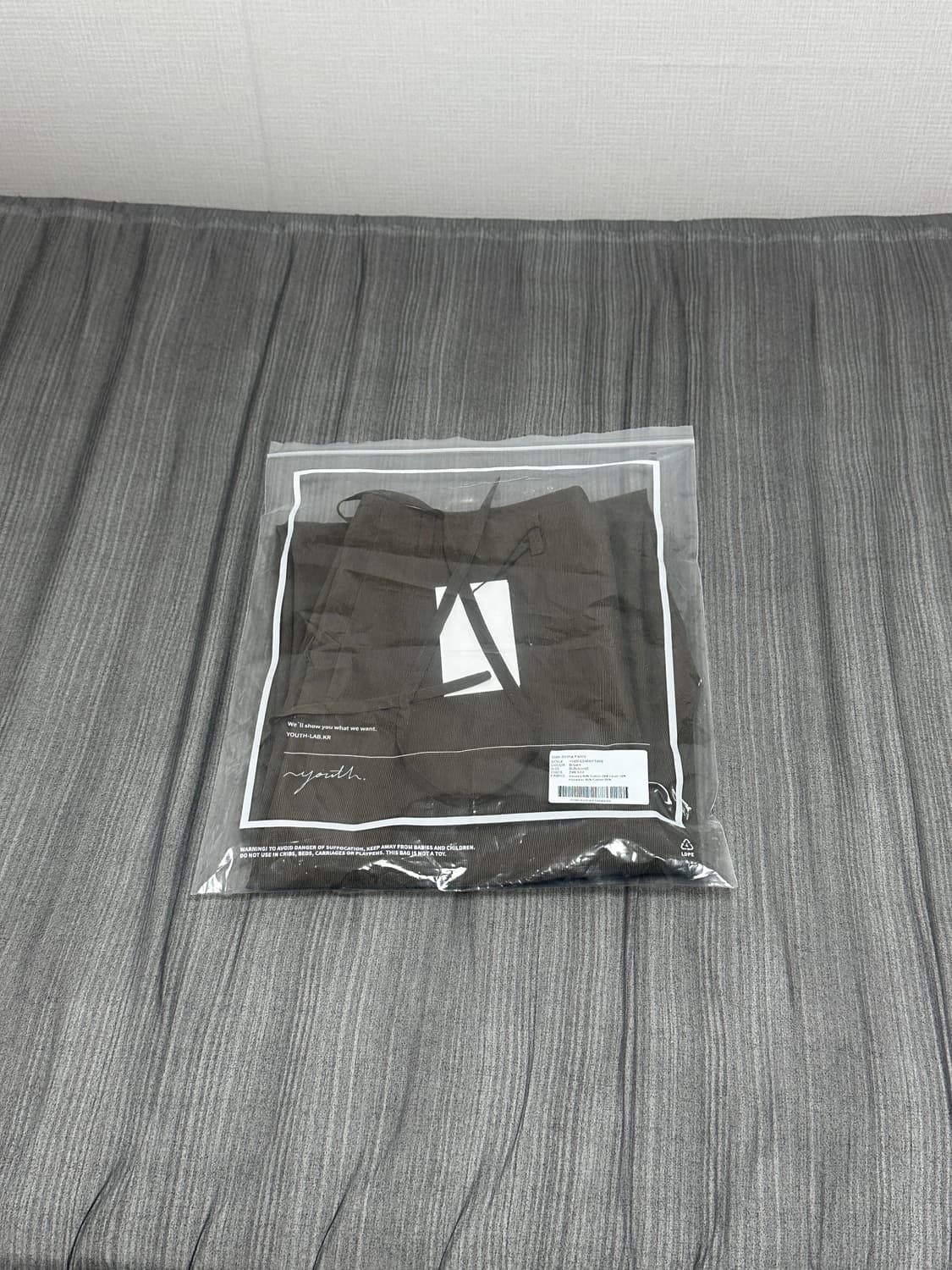[S] side string pants Brown 상품이미지5